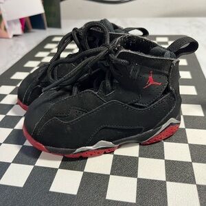 Jordan True Flight Toddler Shoes Size 6C Black And Red